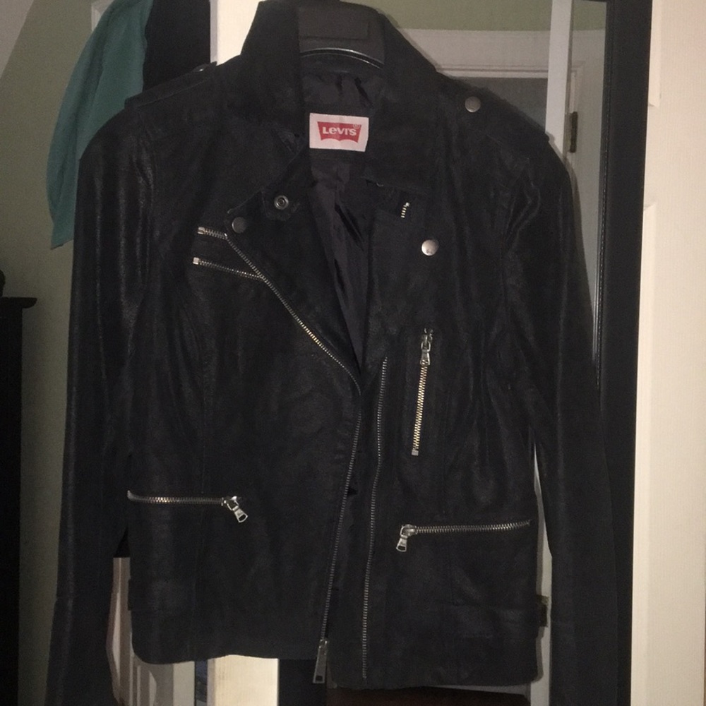 Leather/ suede feel Bomber jacket